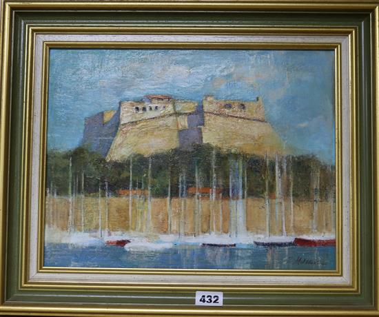 Iaina Makarov?, oil on canvas, Fort Carre, Antibes, 26 x 34cm